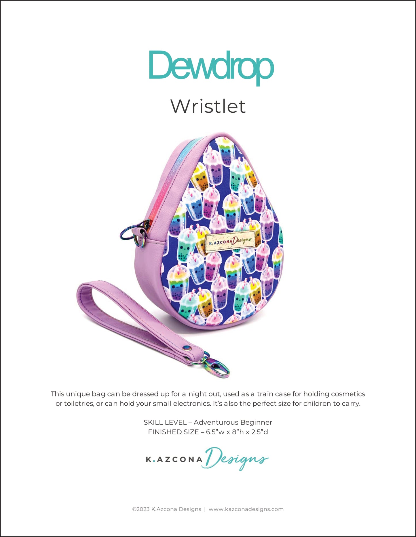 Dewdrop Wristlet from K Azcona Designs