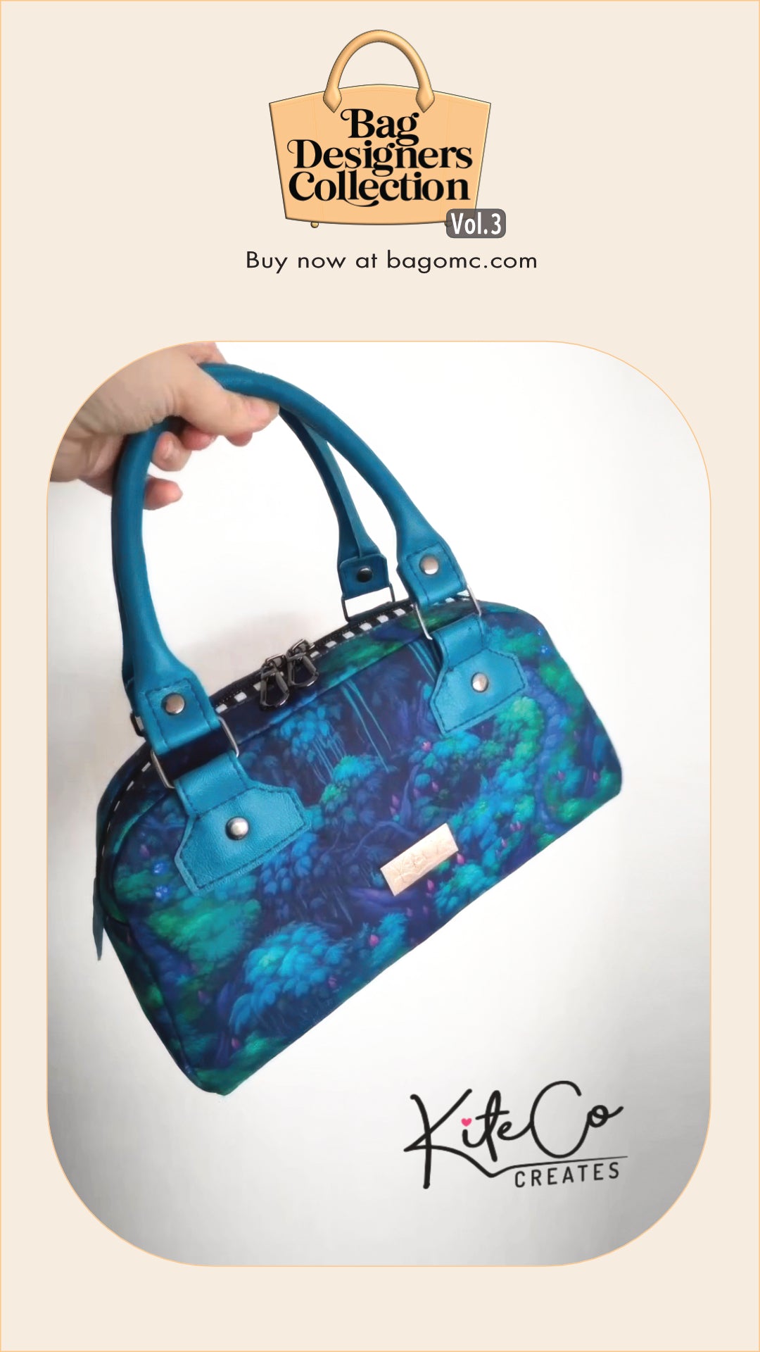 Georgie Handbag pattern by KiteCo Creates featuring in the Bag Designers Collection Volume 3